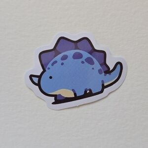 10/$10 Cute Blue Dinosaur Sticker Cartoon Stegosaurus